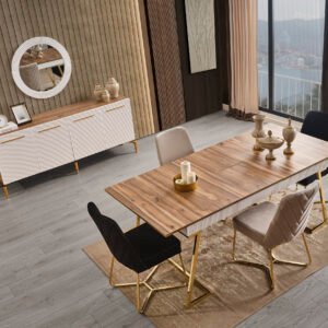 BEYKOZ CEVİZ MASA SANDALYE
